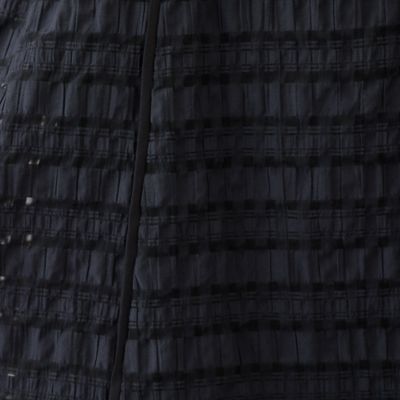 【手洗いＯＫ】シースルーチェック切替ブラウス（５１０３３５０４）