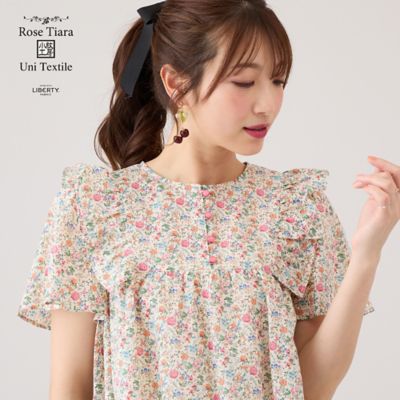 Rose Tiara (Women/大きいサイズ)/ローズティアラ(大きいサイズ) Rose Tiara with LIBERTY / フリルブラウス(51033516)