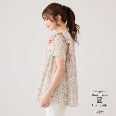 Ｒｏｓｅ　Ｔｉａｒａ　ｗｉｔｈ　ＬＩＢＥＲＴＹ　／　フリルブラウス（５１０３３５１６）