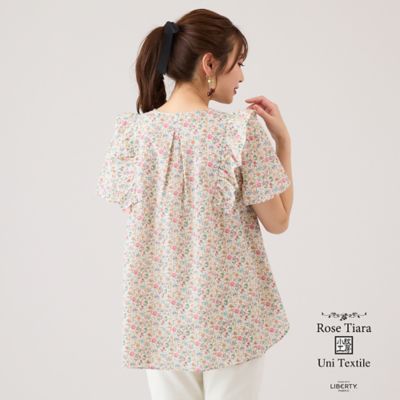 Ｒｏｓｅ　Ｔｉａｒａ　ｗｉｔｈ　ＬＩＢＥＲＴＹ　／　フリルブラウス（５１０３３５１６）