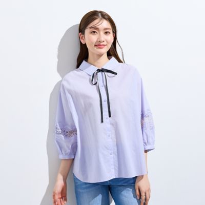 46大きいサイズ　ローズティアラ　新品26400円♡2WAYレース切替ブラウス Rose Tiara - 46大きいサイズ ローズティアラ 新品26400円♡2WAYレース