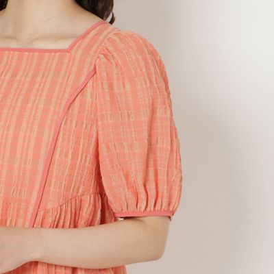 ローズティアラ♡ペプラムカットソー♪とっても可愛いです！ Rose Tiara（ローズティアラ）の「ファニーツイードペプラムブラウス