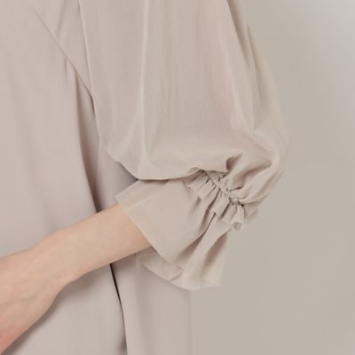 チュール切替チュニックブラウス（51035415） | Rose