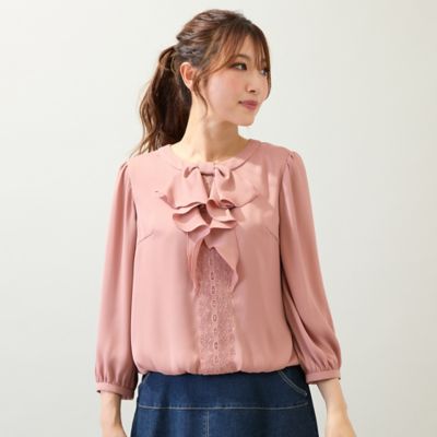 ピンク系 Rose Tiara (Women/大きいサイズ)のシャツ・ブラウス