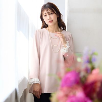 ローズティアラ◆ピンクカットソー◆新品◆Rose Tiara 大きいサイズ 50 ピンク系 Rose Tiara (Women/大きいサイズ)の大きいサイズ 13号～25号