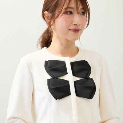 ＜Rose Tiara (Women/大きいサイズ)＞【ＵＶカット】ダブルリボンジャケット（５１０３５５１１）