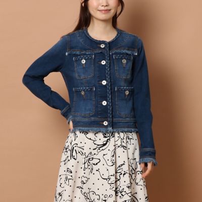 ノーカラーデニムジャケット ５１０３６００４ 三越伊勢丹オンラインストア 公式