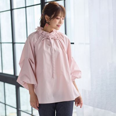バルーン袖ブラウス（51036403） | Rose Tiara (Women