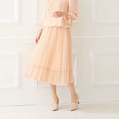 セットアップ対応】プリーツフレアスカート（51041603
