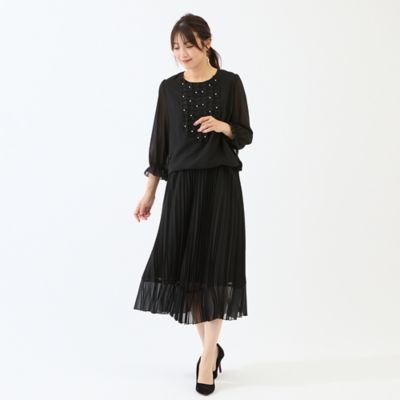 セットアップ対応】プリーツフレアスカート（51041603