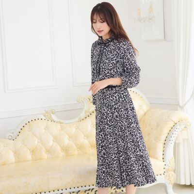 セットアップ対応】フラワーパターンフレアスカート（51042601