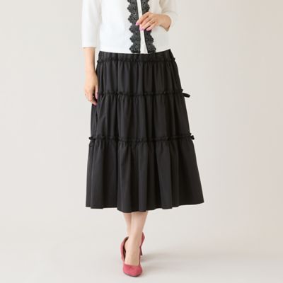 ＜Rose Tiara (Women/大きいサイズ)＞ダブルフリルティアードスカート（５１０４２６０３）