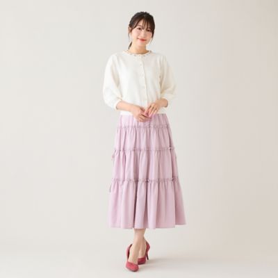 ピンク系 Rose Tiara (Women/大きいサイズ)のロングスカート・マキシ