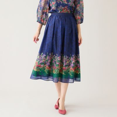 セットアップ対応】フラワーガーデンオーガンジースカート