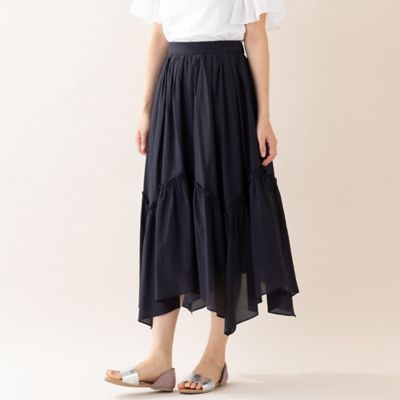 トリアセコットンランダムフレアスカート（51043409） | Rose