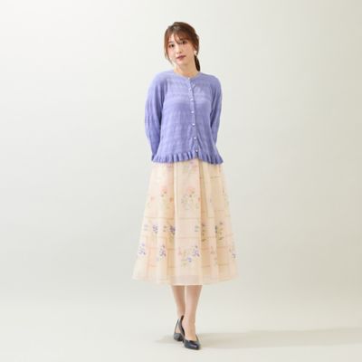 【セットアップ対応】パネル風刺繍スカート（５１０４４５０９）