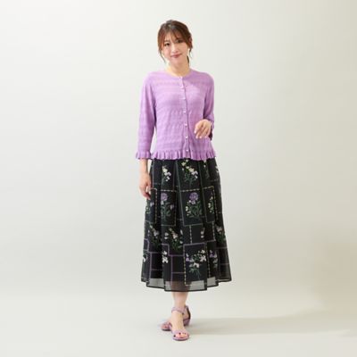 【セットアップ対応】パネル風刺繍スカート（５１０４４５０９）