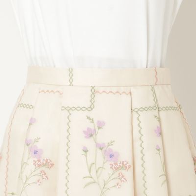 【セットアップ対応】パネル風刺繍スカート（５１０４４５０９）