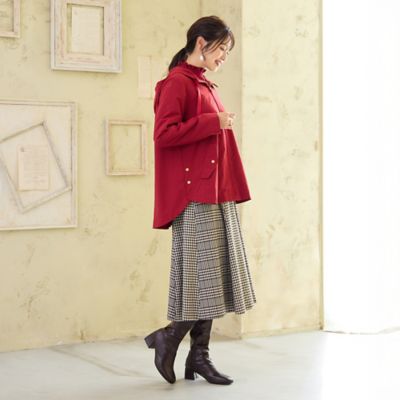 MIXチェックフレアスカート（51046502） | Rose