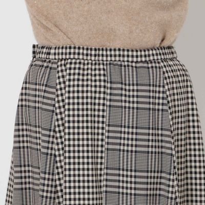 MIXチェックフレアスカート（51046502） | Rose Tiara