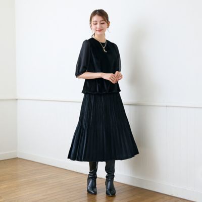 【新品】大きいサイズ Rose Tiara ローズティアラ ガウチョパンツ 46 Rose Tiara (Women/大きいサイズ) / ローズティアラ(大きいサイズ) TOP