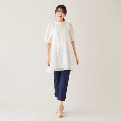 定番人気】【伸縮性◎】裾サイドリボンレギンスパンツ