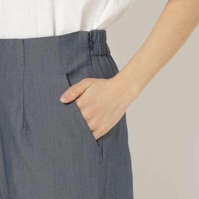 【美脚パンツ】【セットアップ対応／水洗い可】ワイドパンツ（５１０５３５０１）