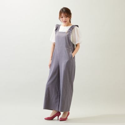 手洗いOK】フリルサロペット（51054501） | Rose Tiara