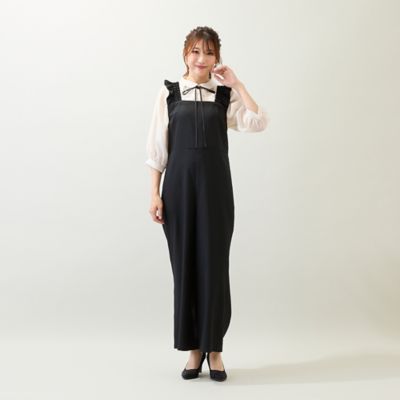 手洗いOK】フリルサロペット（51054501） | Rose