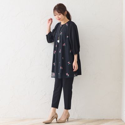 ジョーゼットニットパンツ（51055402） | Rose Tiara