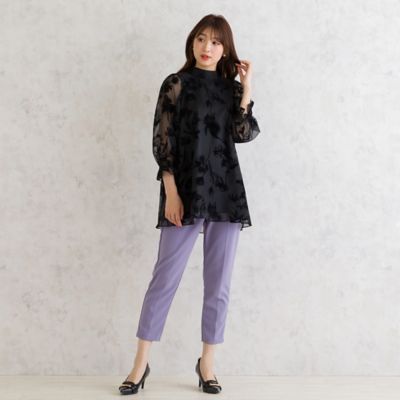 ジョーゼットニットパンツ（51055402） | Rose Tiara