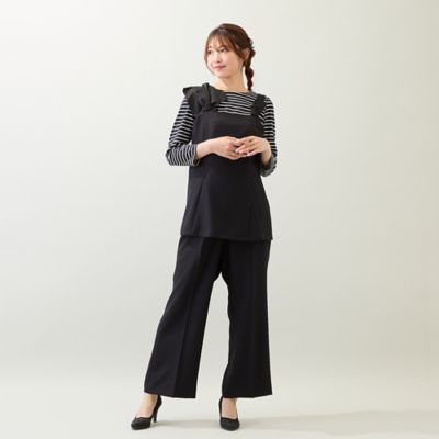美脚パンツ】【UVカット／イージーケア／水洗い可】ワイドパンツ