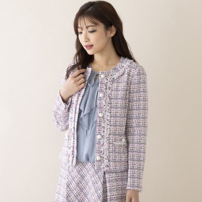 ファンシーツイードジャケット（51101301） | Rose