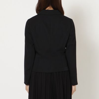 接触冷感／シワになりにくい】リボンポケットテーラードジャケット