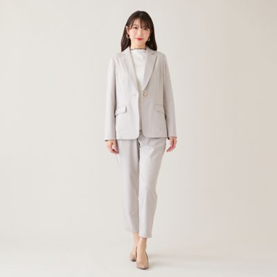 セットアップ対応】【イージーケア】ロングテーラードジャケット