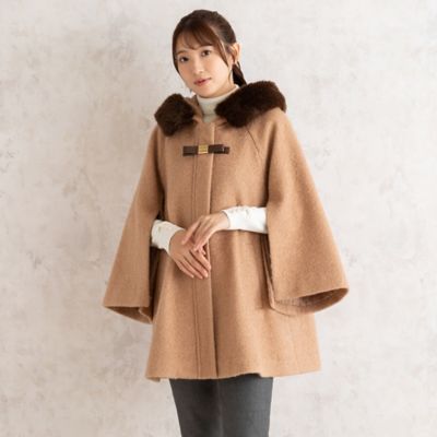 ローズティアラ ロングコート アンゴラ混 タグ付き 大きいサイズ 2way アンゴラウール コンバーチブルロングコート（0115WE06