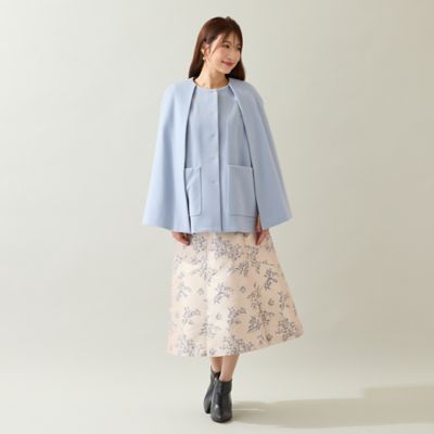 ブローチ付】ケープショートコート（51106509） | Rose