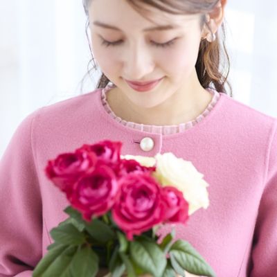 フレアリバーショートコート（51106601） | Rose Tiara (Women