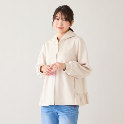 ＜Rose Tiara (Women/大きいサイズ)＞フリル裾ダンボールニットパーカー（５１１２１６０１）