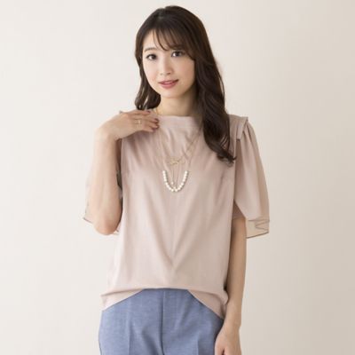 フレア袖カットソー（51123402） | Rose Tiara (Women
