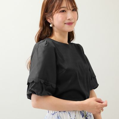 【大人気追加】【手洗いＯＫ】ボリューム袖カットソー（５１１２３５０１Ｂ）