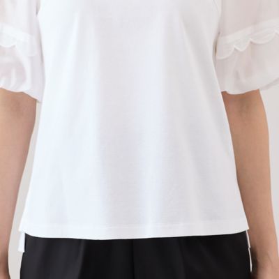 【大人気追加】【手洗いＯＫ】ボリューム袖カットソー（５１１２３５０１Ｂ）