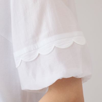【大人気追加】【手洗いＯＫ】ボリューム袖カットソー（５１１２３５０１Ｂ）