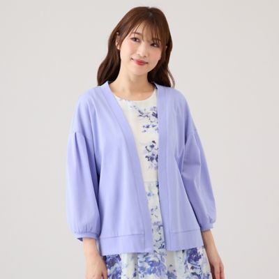 Rose Tiara 薄紫 カーディガン 46 接触冷感／吸水速乾／イージーケア／手洗いOK】カットソー