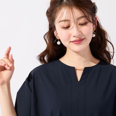 接触冷感／UVカット／遮熱／吸水速乾】クールトリコットカットソー