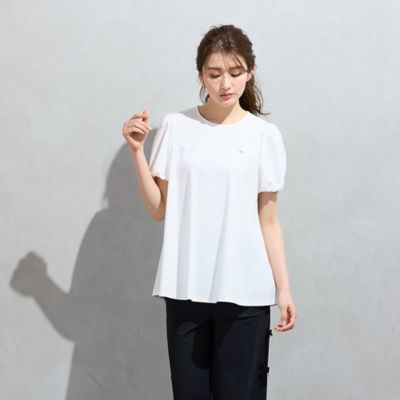 M－StyleLuxeコラボ】クールトリコットフレアカットソー
