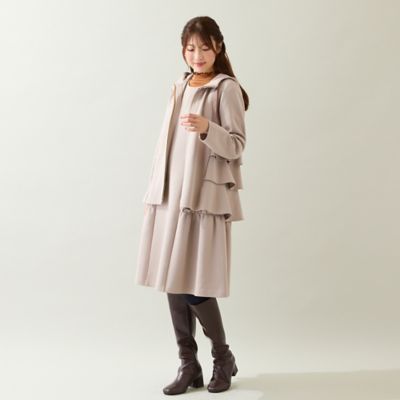 Rose tiara 3段ぺプラムパーカー フリル ダンボール 46 スウェット Rose tiara 3段ぺプラムパーカー フリル ダンボール 46 スウェット