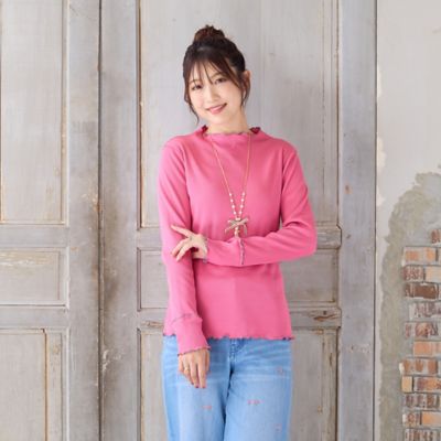 ローズティアラ◆ピンクカットソー◆新品◆Rose Tiara 大きいサイズ 50 ピンク系 Rose Tiara (Women/大きいサイズ)の大きいサイズ 13号～25号