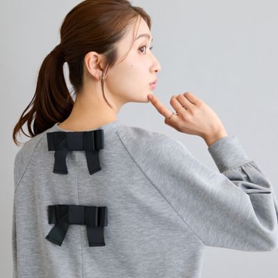 バックリボンレイヤード風プルオーバー（51125606） | Rose
