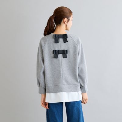バックリボンレイヤード風プルオーバー（51125606） | Rose